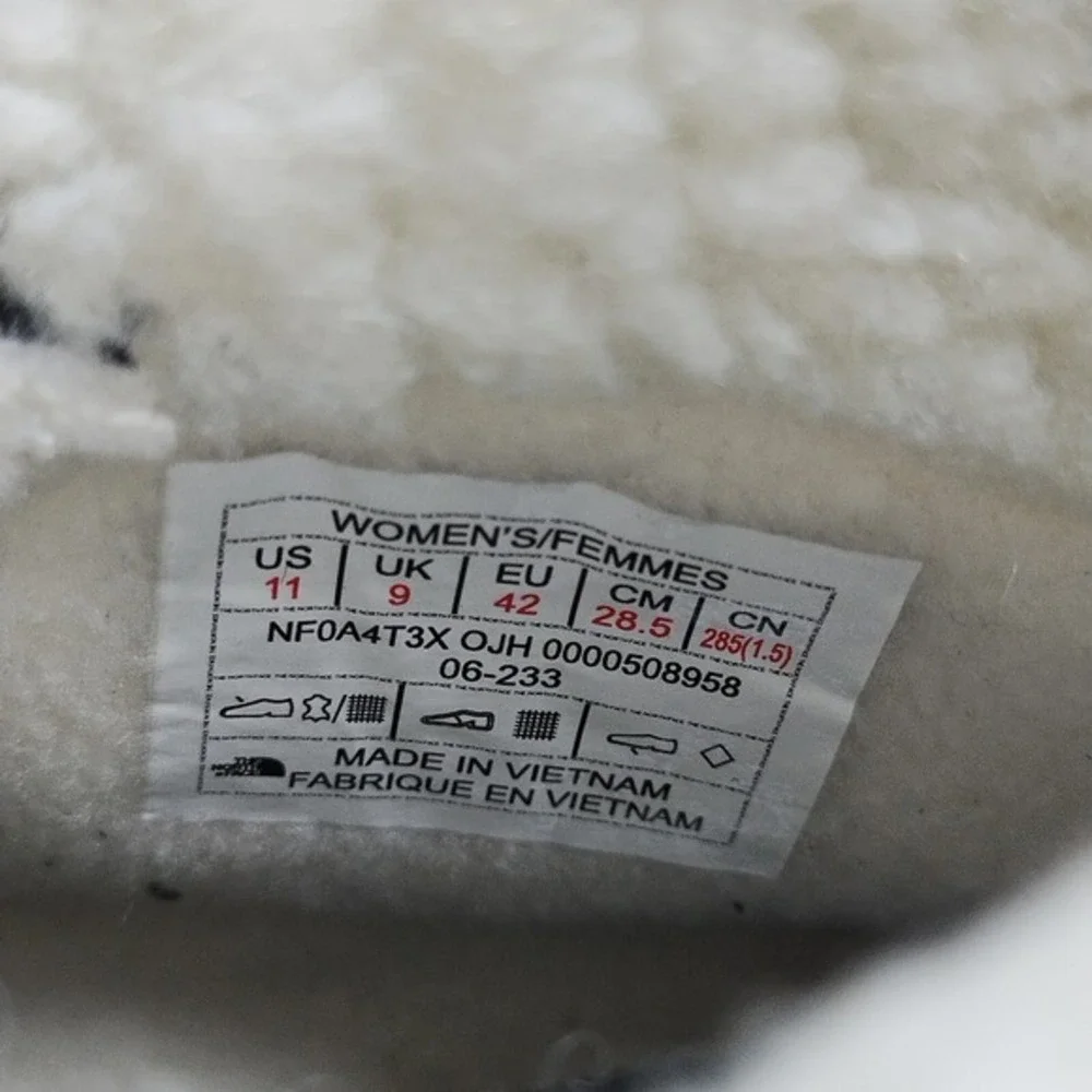 The North Face Sierra Winter Boots Women US 11 Multi Waterproof Mid Calf Lace-Up